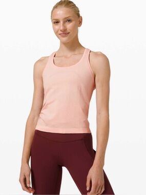 FINAL SALE Lululemon Swiftly Tech Racerback 2.0 *Race Length Pink Mist / Pink Mi